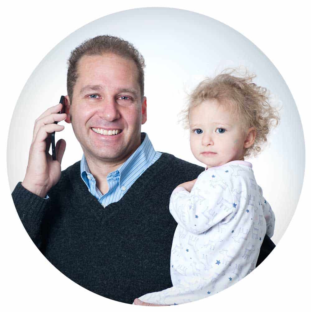 Ben Remocker and his daughter