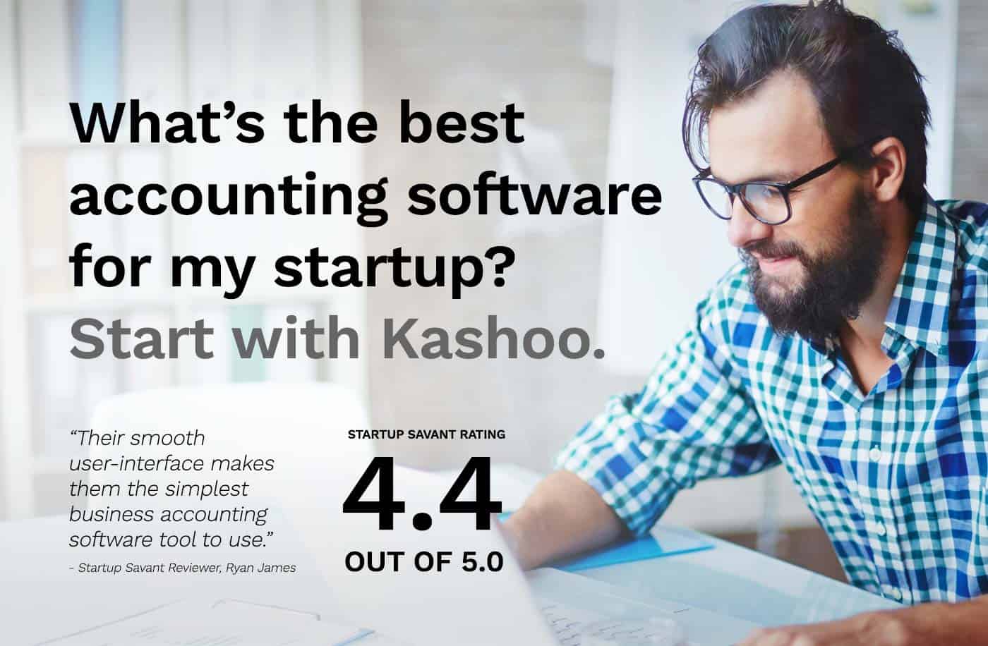 Kashoo was rated 4.4/5 for best accounting software for your startup!