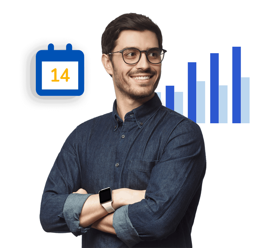 Small business owner using Kashoo to prepare for tax season