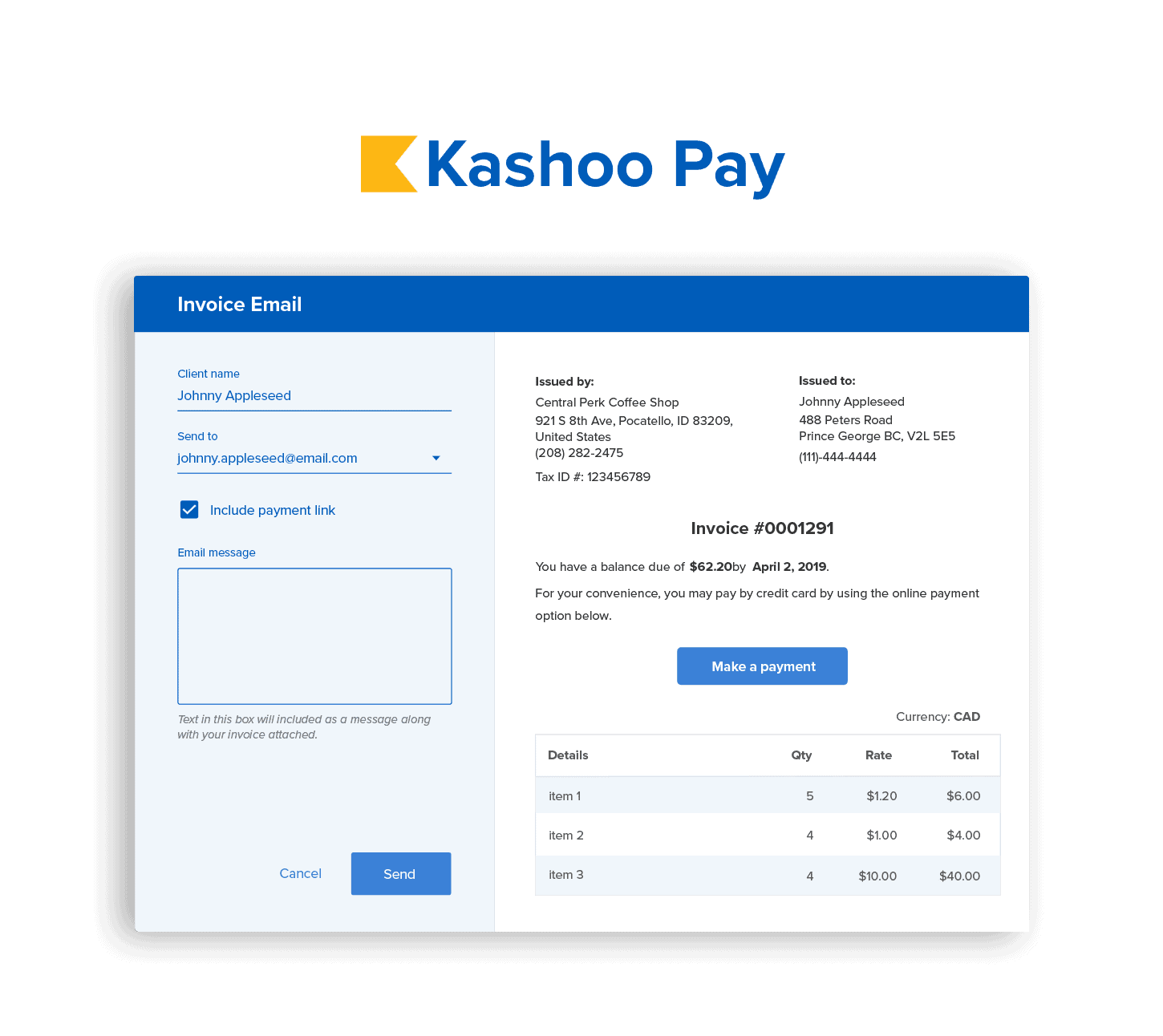 Get paid faster with Kashoo pay